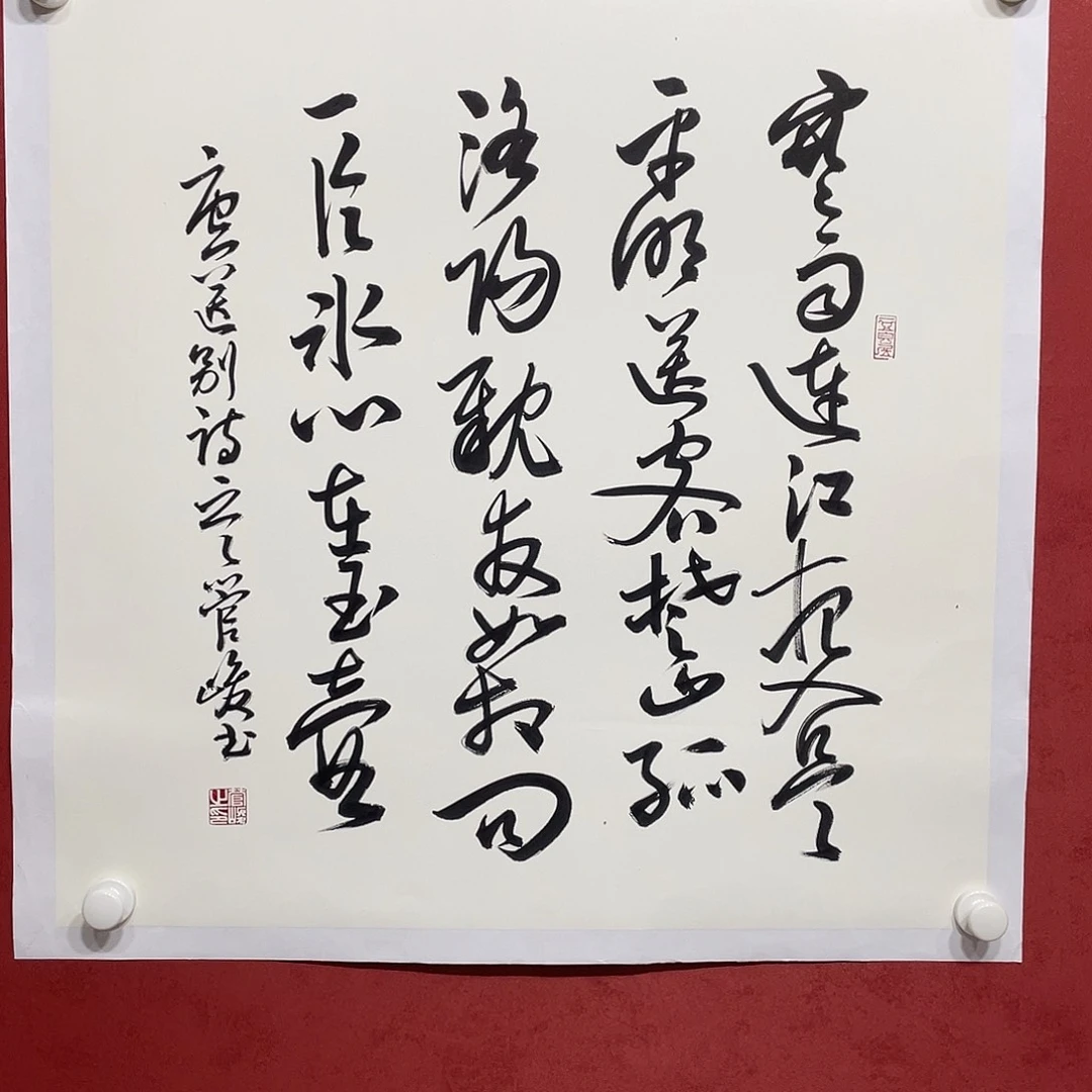 书法寒雨连江管老师直播大漏