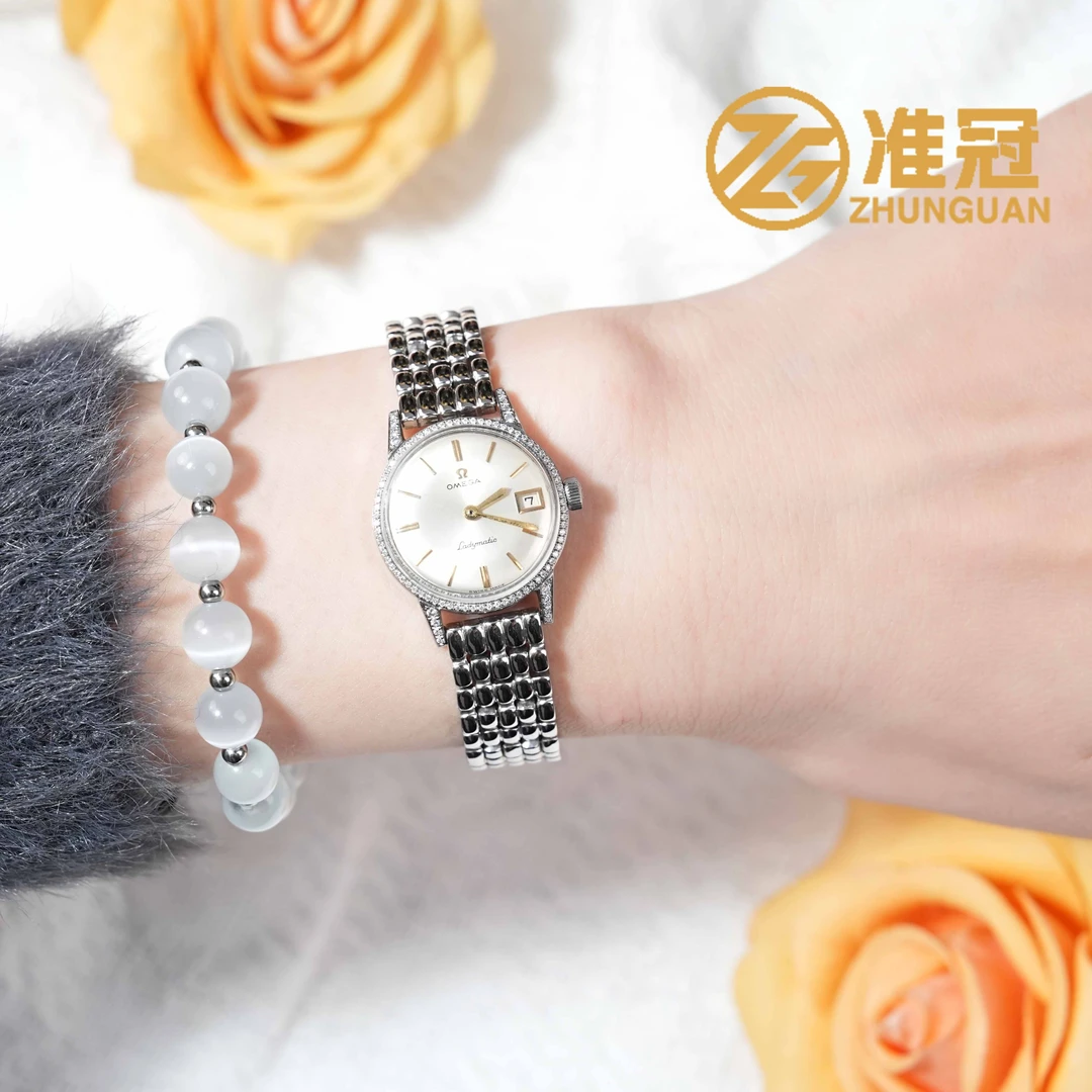 95新 Omega/欧米茄 22mm ladymatic自动机械PD4443瑞士名表