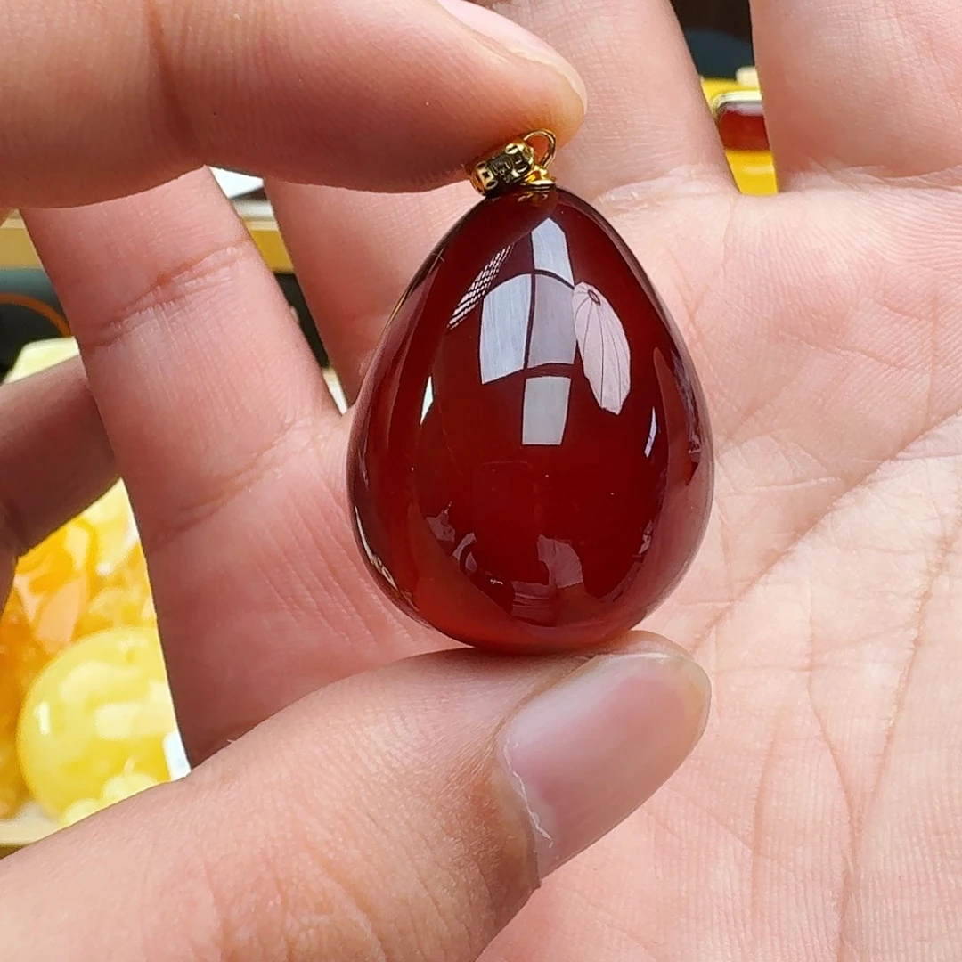 琥珀颈饰银S925镶嵌假一赔十，特价