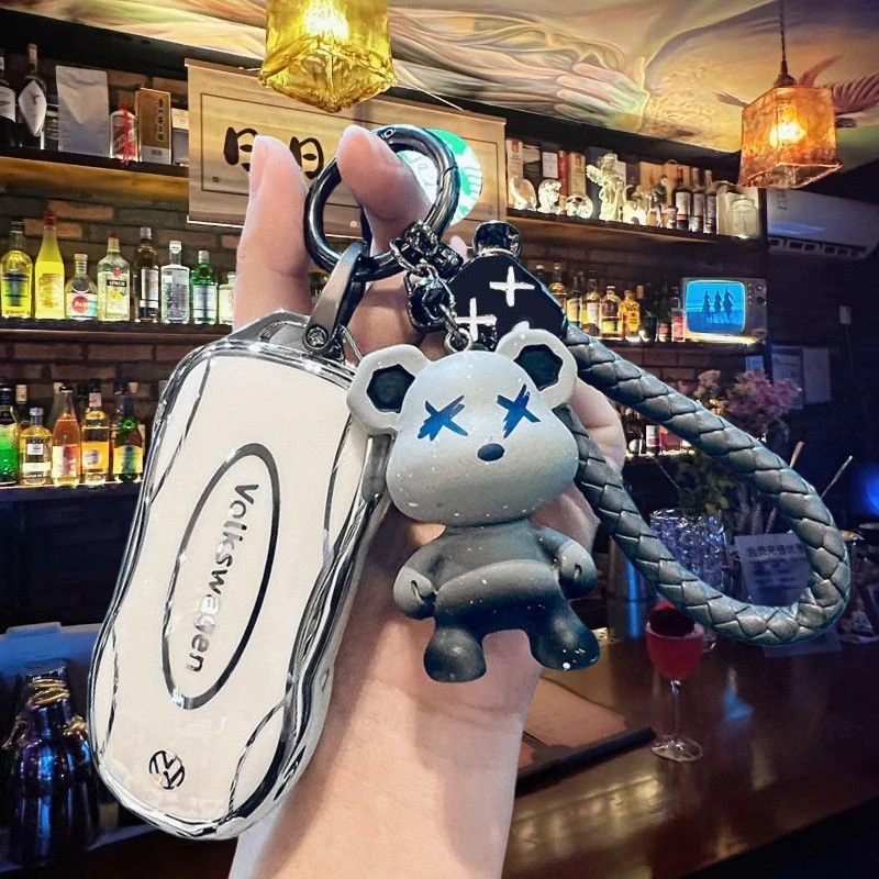 适用大众朗逸宝来高尔夫速腾帕萨特迈腾途观L途岳钥匙套女包扣壳