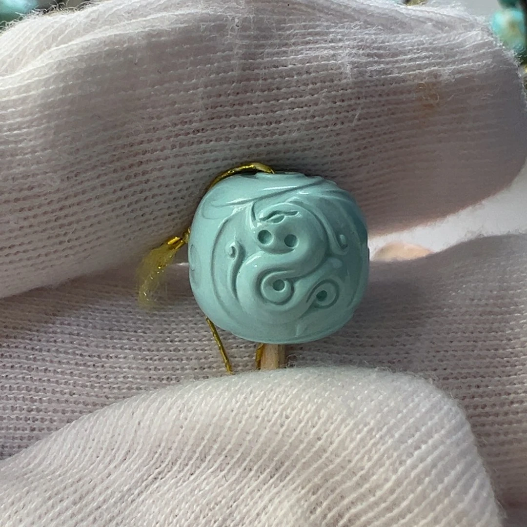 绿松石未镶嵌配饰直径12.6