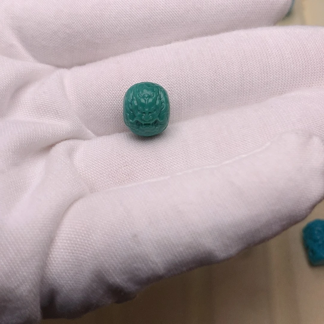 绿松石未镶嵌绿松石龙鼓珠11.3