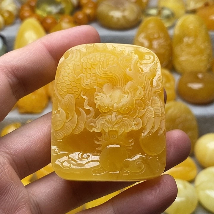 琥珀颈饰未镶嵌琥珀蜜蜡吊坠