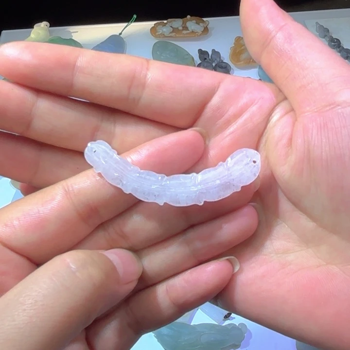 翡翠未镶嵌颈饰天然缅甸翡翠A货玉横