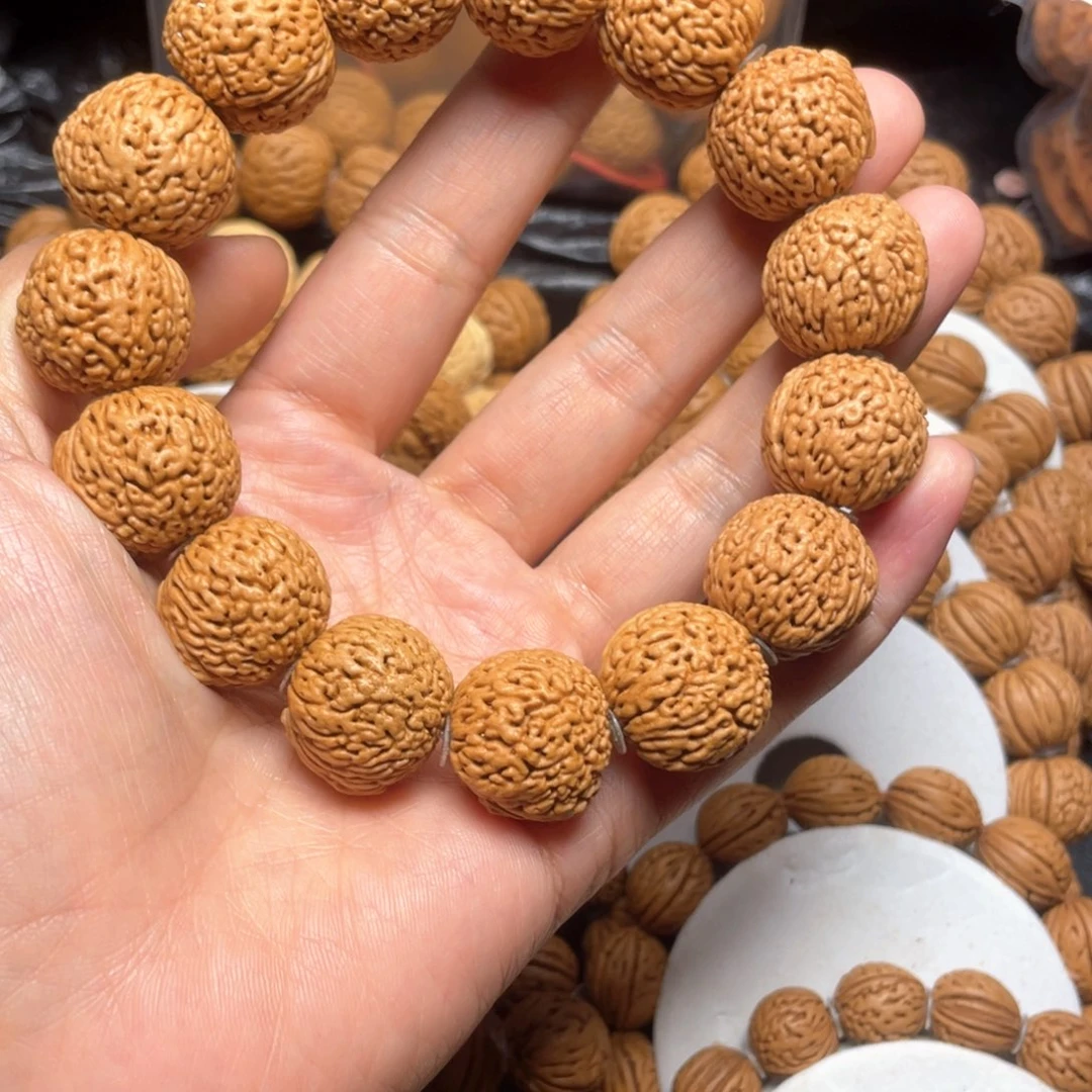 桃核吊坠桃核手串19+龙鳞凤尾