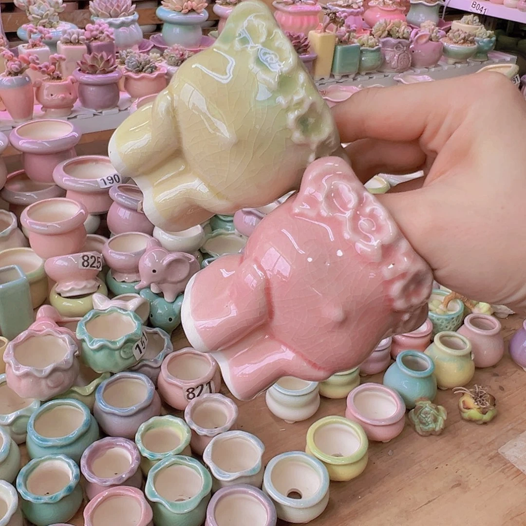 陶瓷花盆当场满12包邮