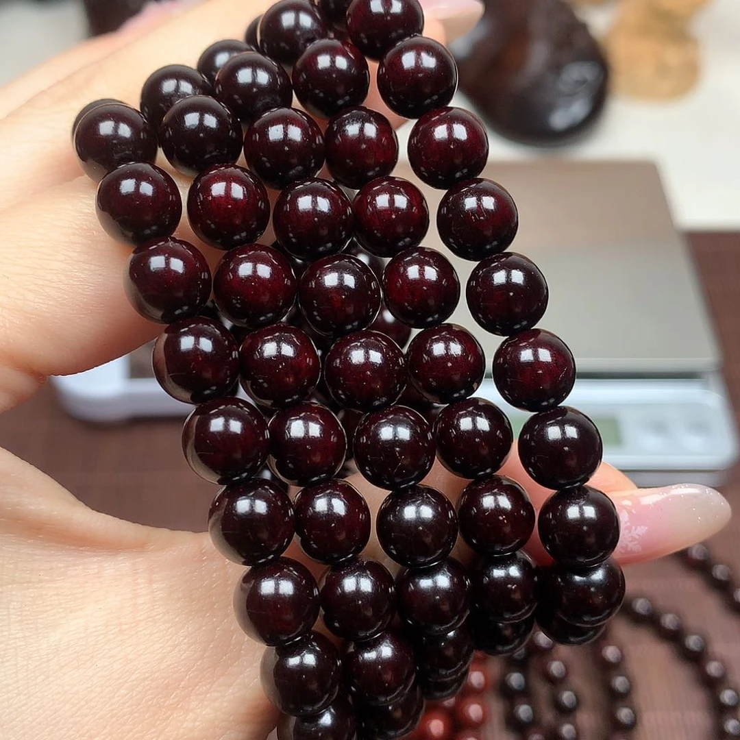 檀香紫檀（小叶紫檀）0.8带星108颗