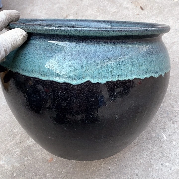 紫砂花盆口30高25瑕疵