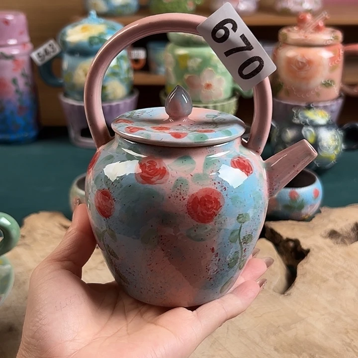 景德镇陶瓷手绘作品670微瑕