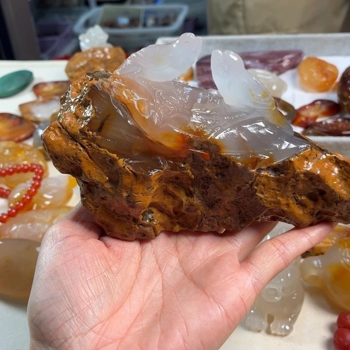 玛瑙/玉髓未镶嵌吊坠(不含链)