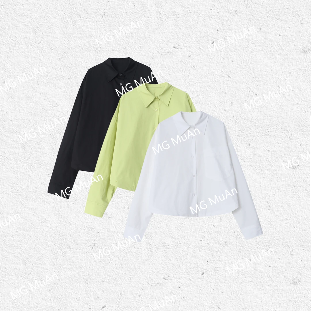 【MG】关键词外套  新款定制北欧系列百搭衬衫外套女HH-9146