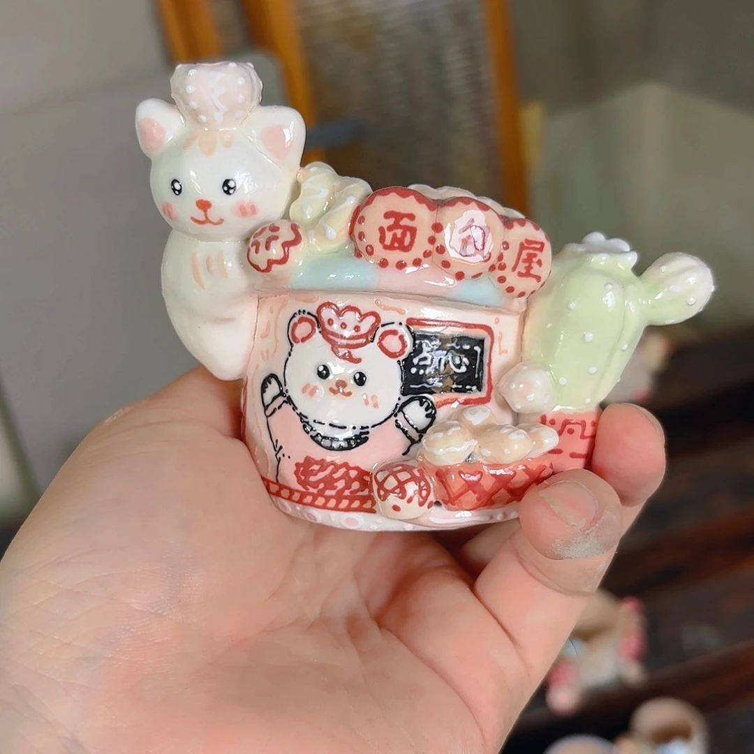 老梧家的手工陶瓷多肉花盆