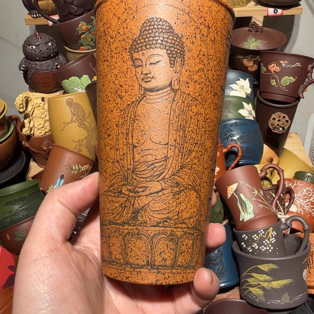 紫砂茶杯宜兴紫砂主人杯
