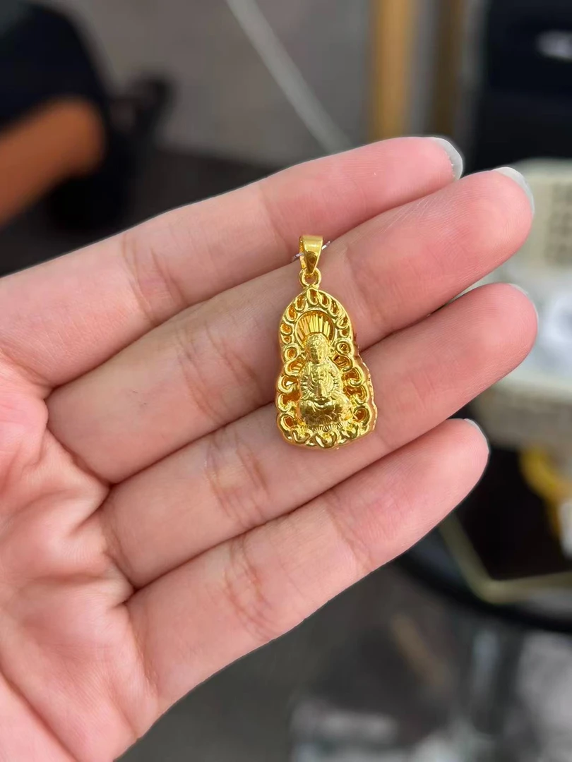 不支持7天  9.16粉丝节足金999  火焰观音吊坠y