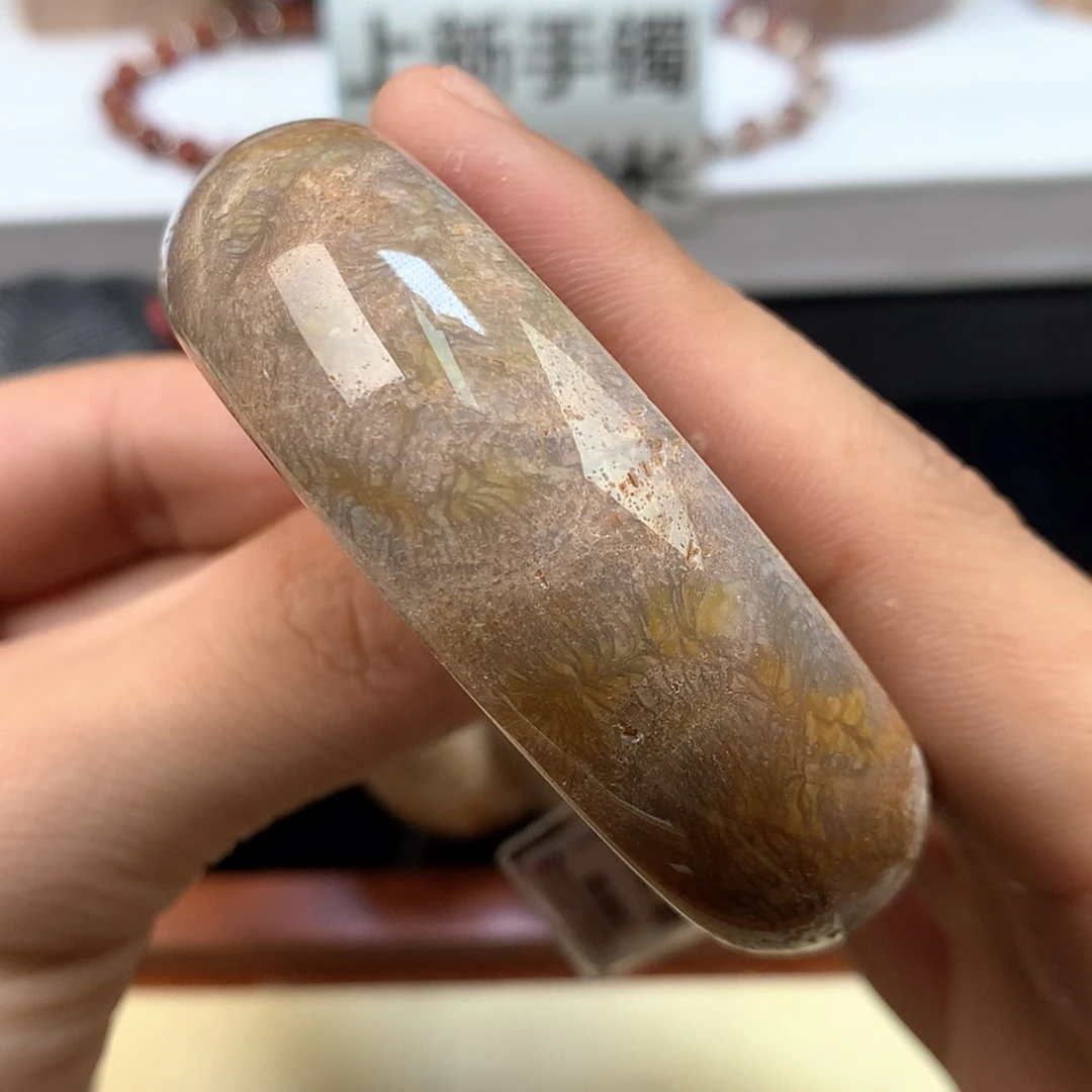【闪购商品】颈饰未镶嵌硅化珊瑚（珊瑚玉）30号55圈紫调