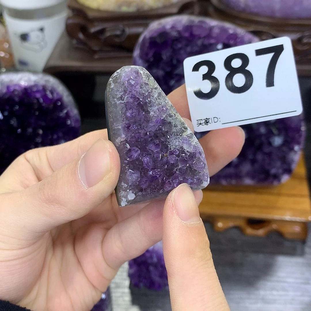 紫晶珠宝半成品未镶嵌387