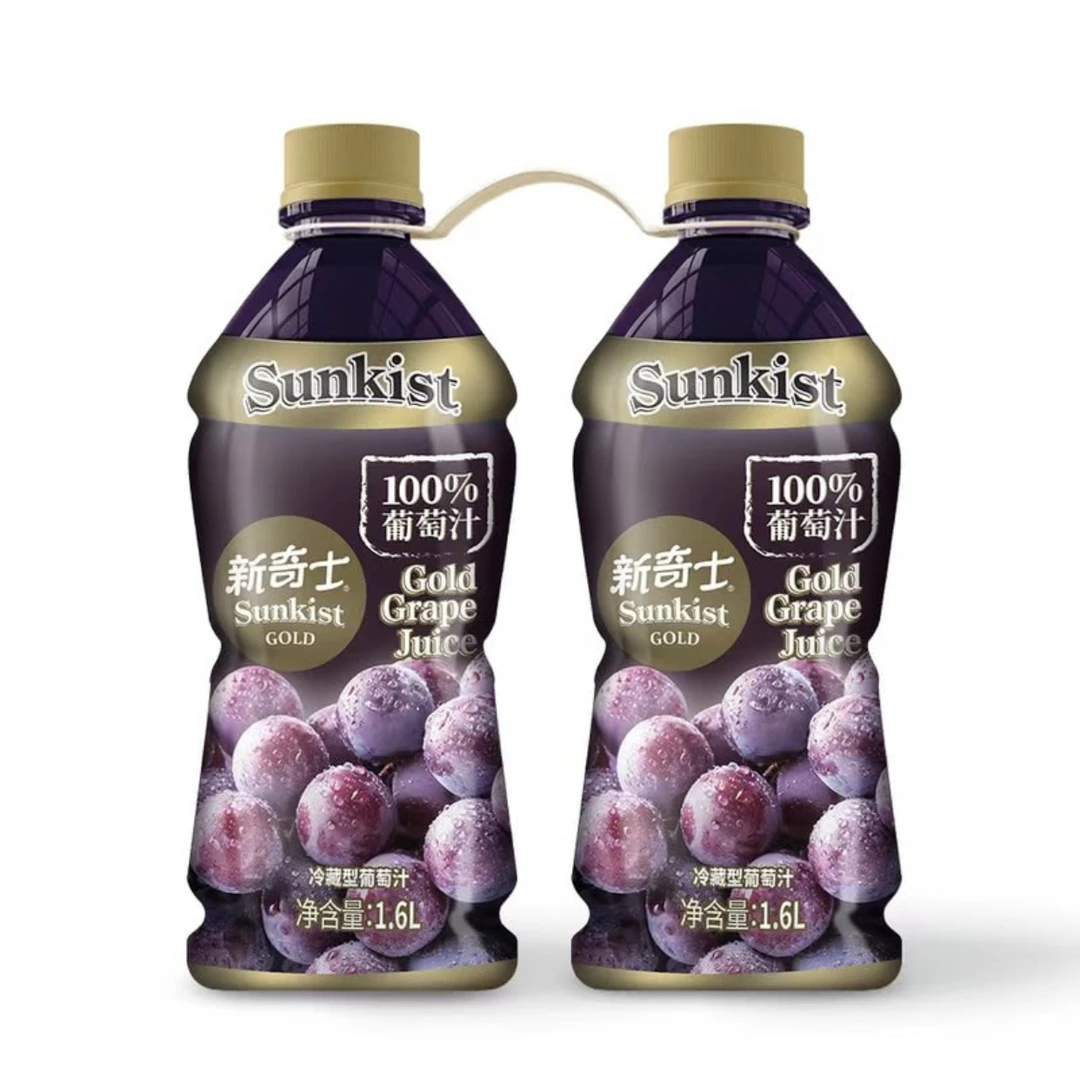新奇士 金装葡萄汁 1.6L*2