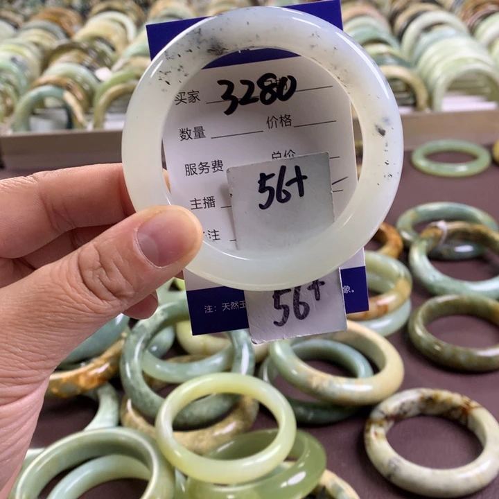 未镶嵌蛇纹石玉手镯3280