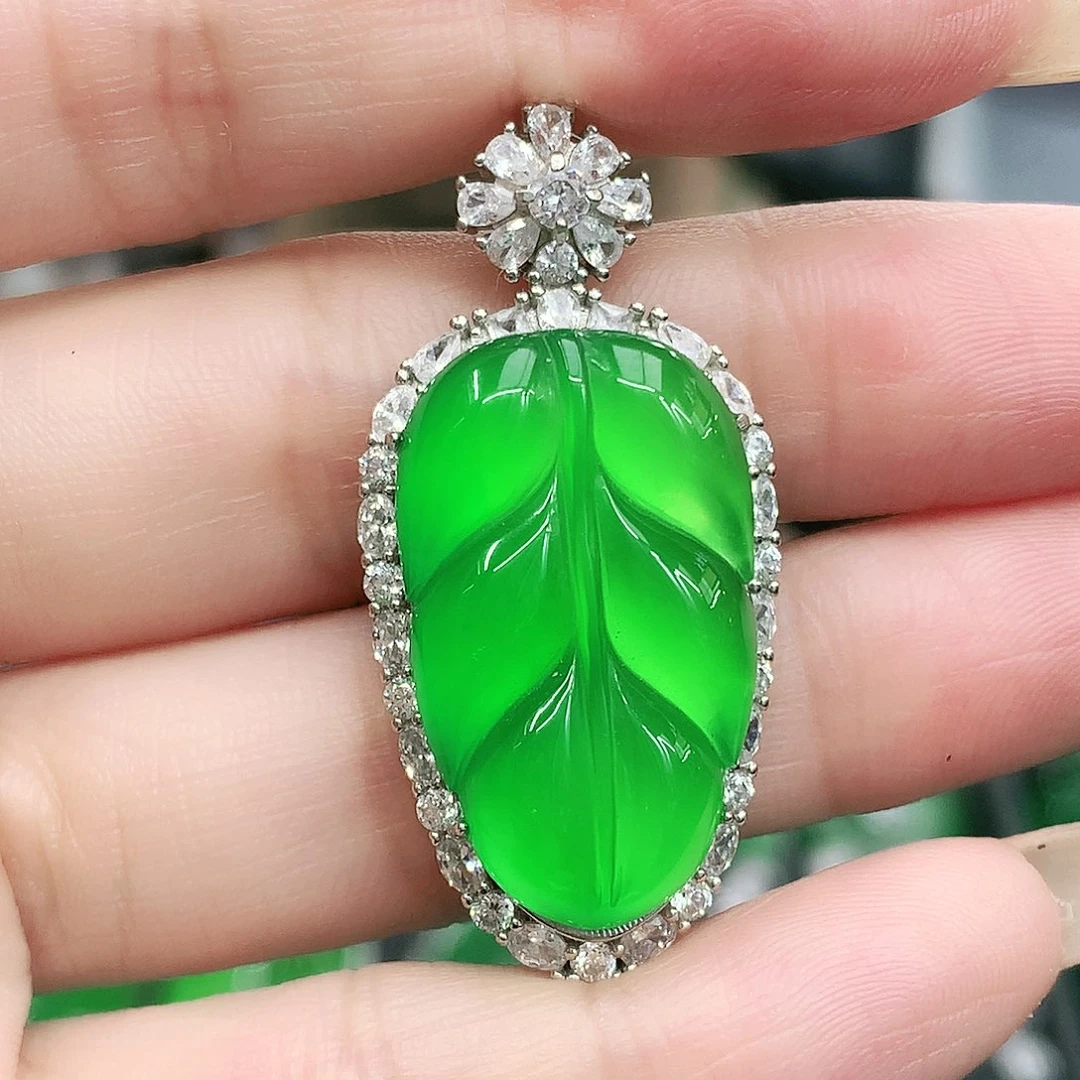 银S925镶嵌吊坠玛瑙/玉髓