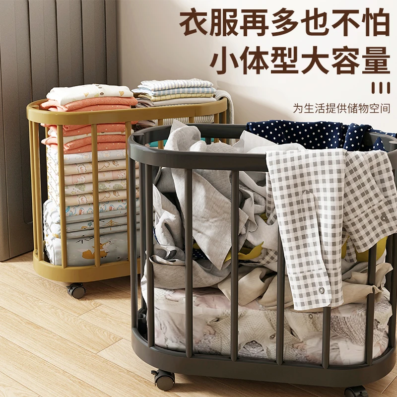 移动脏衣篓家用收纳卫生间浴室衣服收纳大容量简约脏衣服收纳篮子