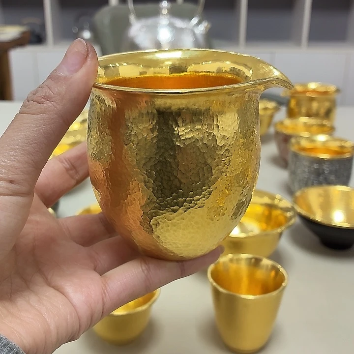 14李小鹤里外金足金8克公道杯200毫升