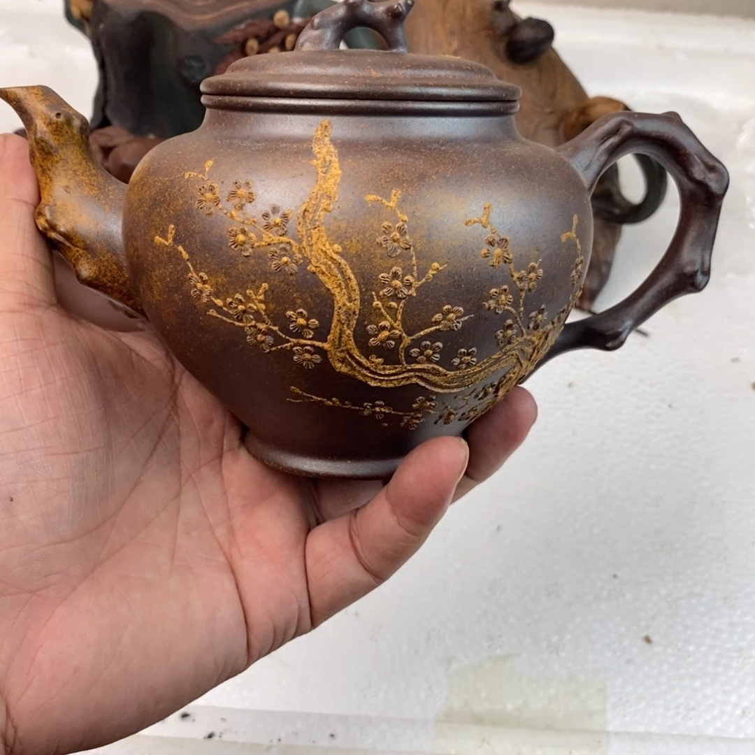 茶壶紫砂宜兴紫砂原矿手工壶qq