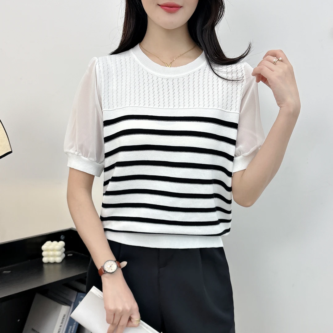 女装针织衫7001时尚百搭白色