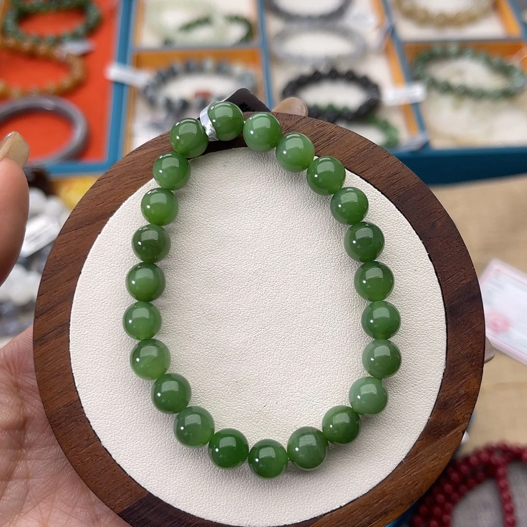 和田玉未镶嵌手串Z46卡8