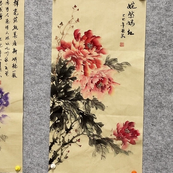 国画花鸟等多种鸟类的