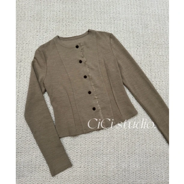 CiCi 设计师 时尚 毛针织开衫
