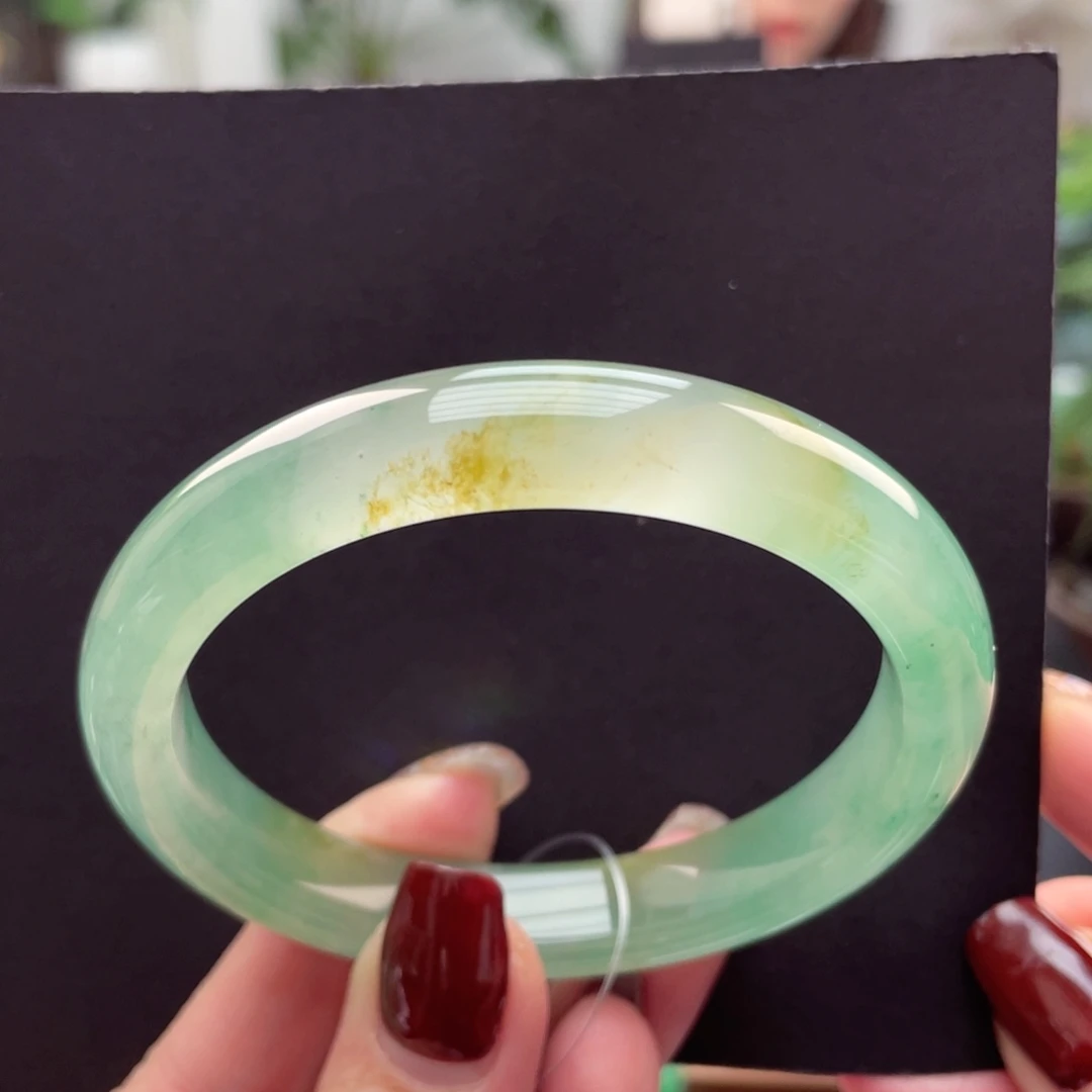 石英质玉手镯未镶嵌桃**夭