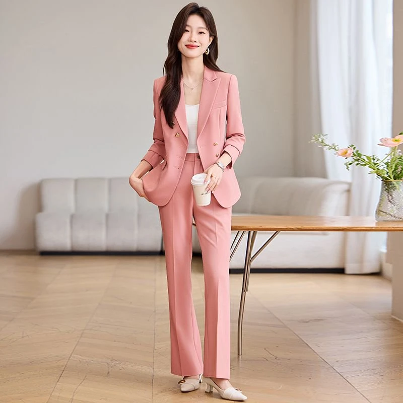 2025春秋新款轻奢气质修身职业女神范总裁经理高级感时尚套装8506