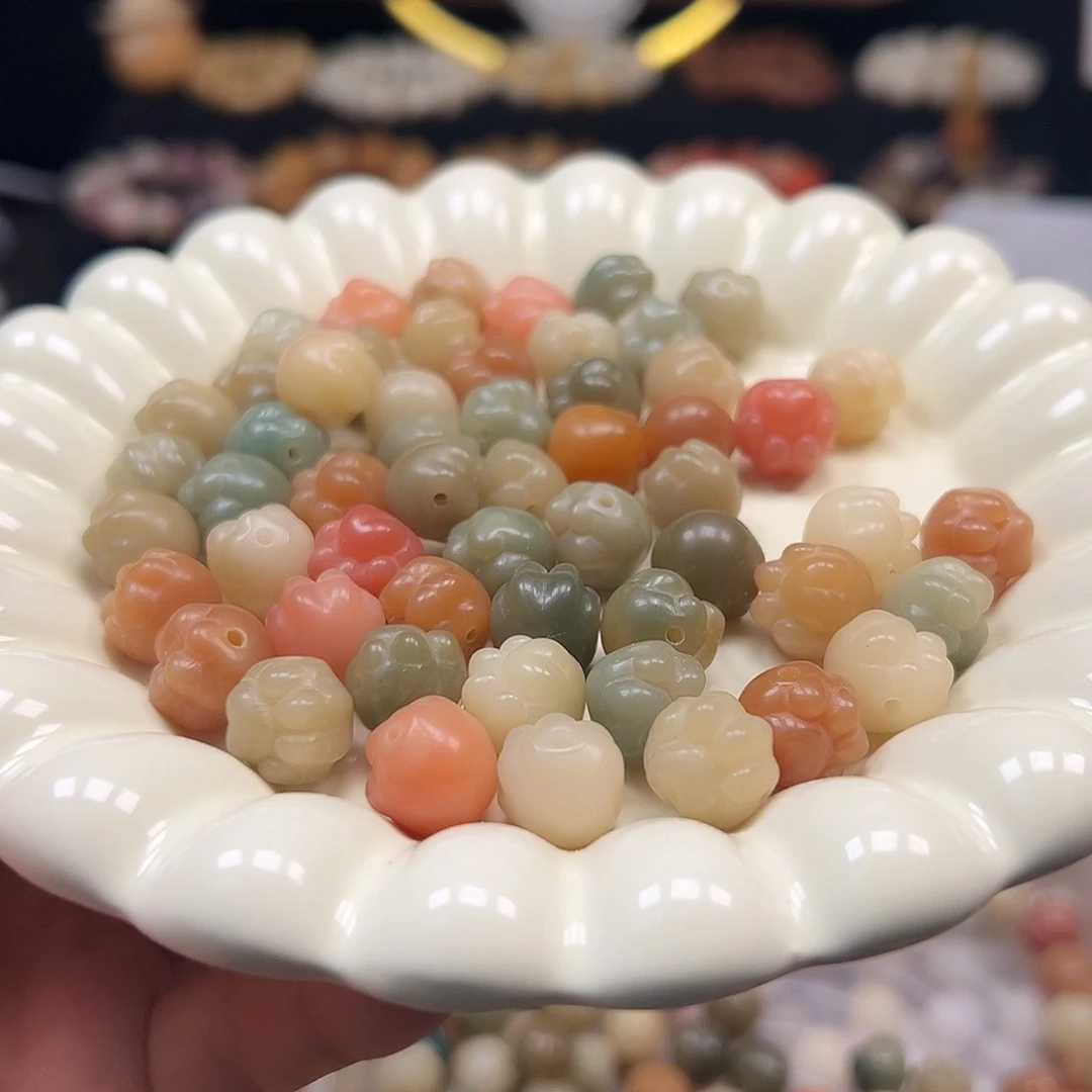 菩提根/象牙果手串多宝熊爪30颗