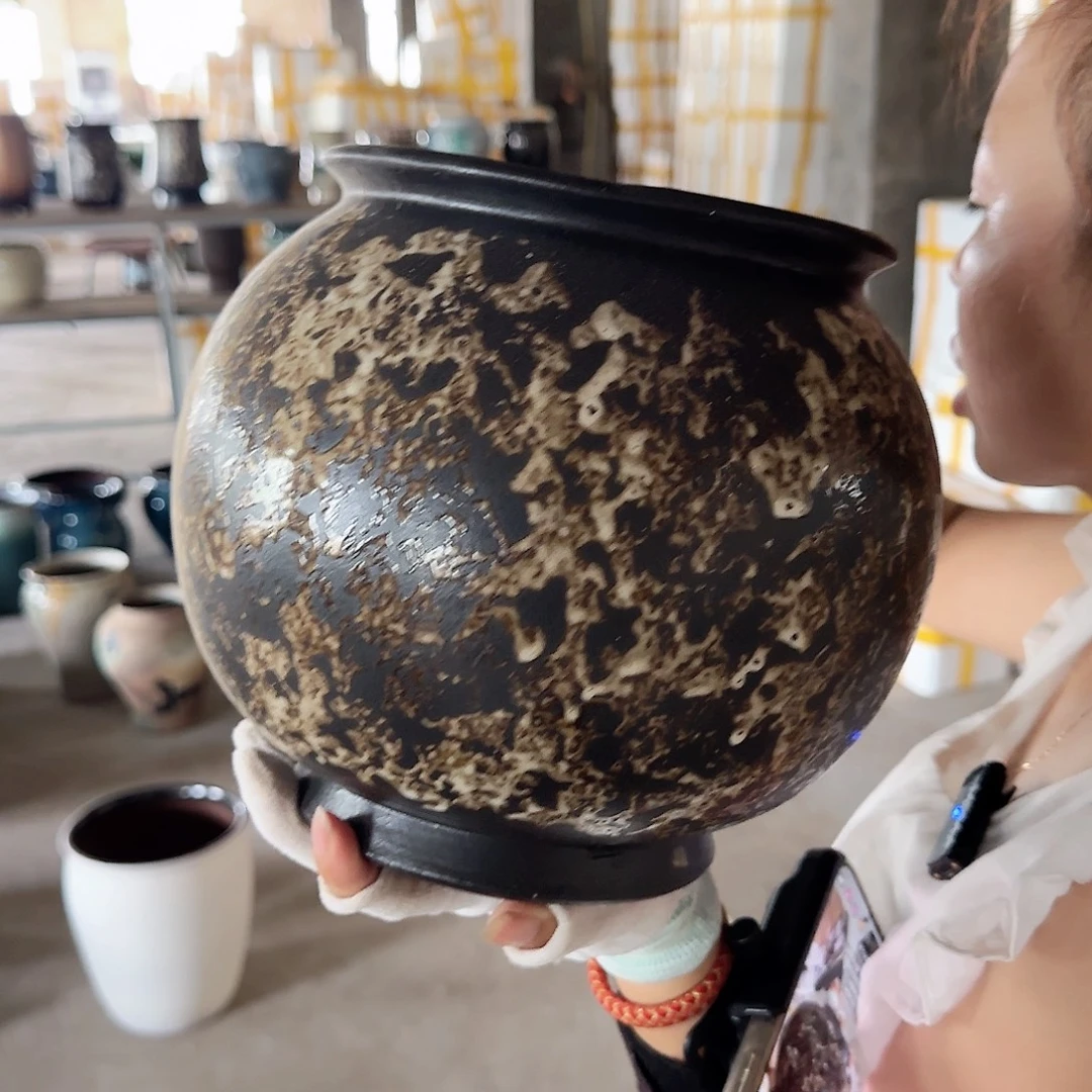 紫砂花盆王嫂花盆直播0801-176高23口17