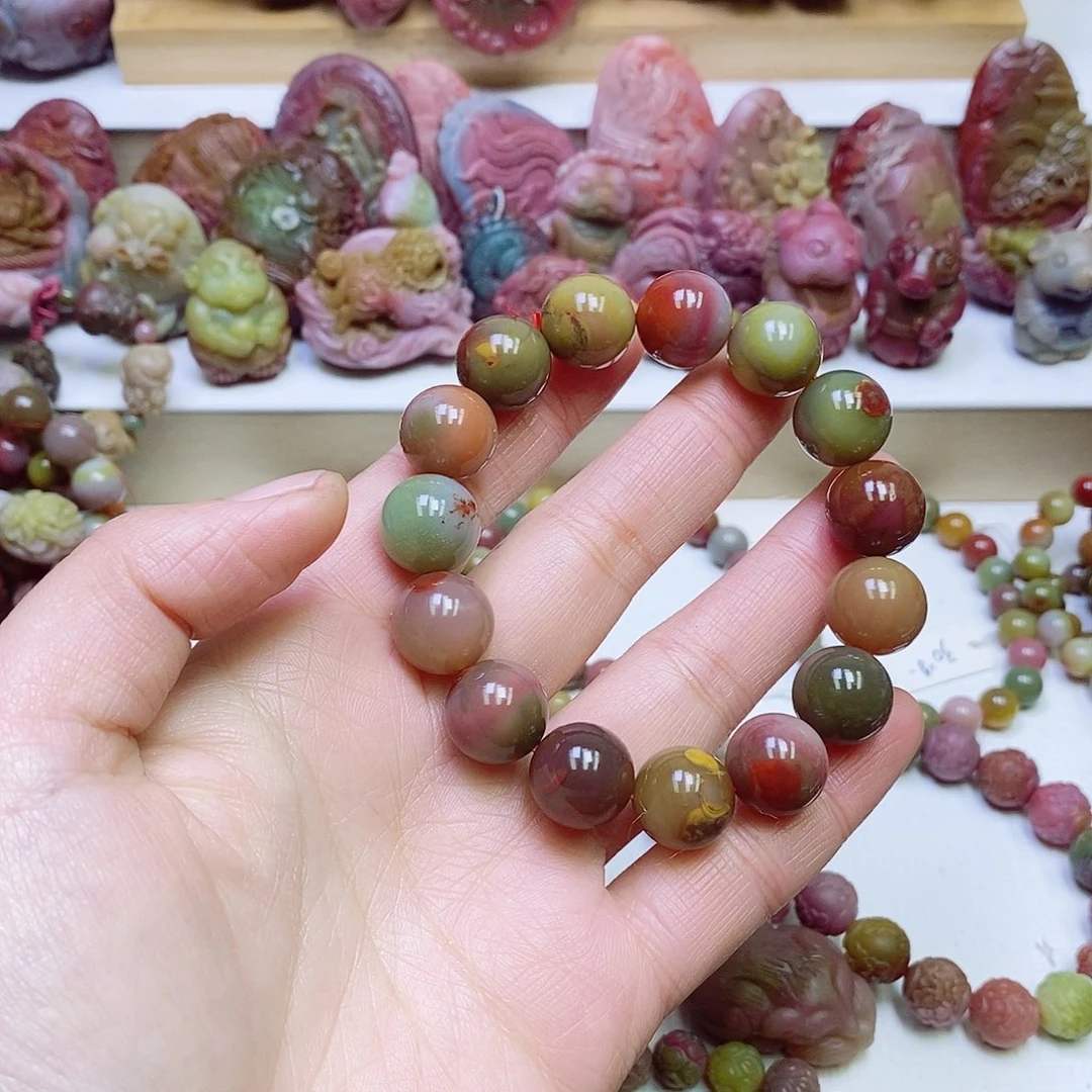 玛瑙/玉髓盐源玛瑙手链未镶嵌