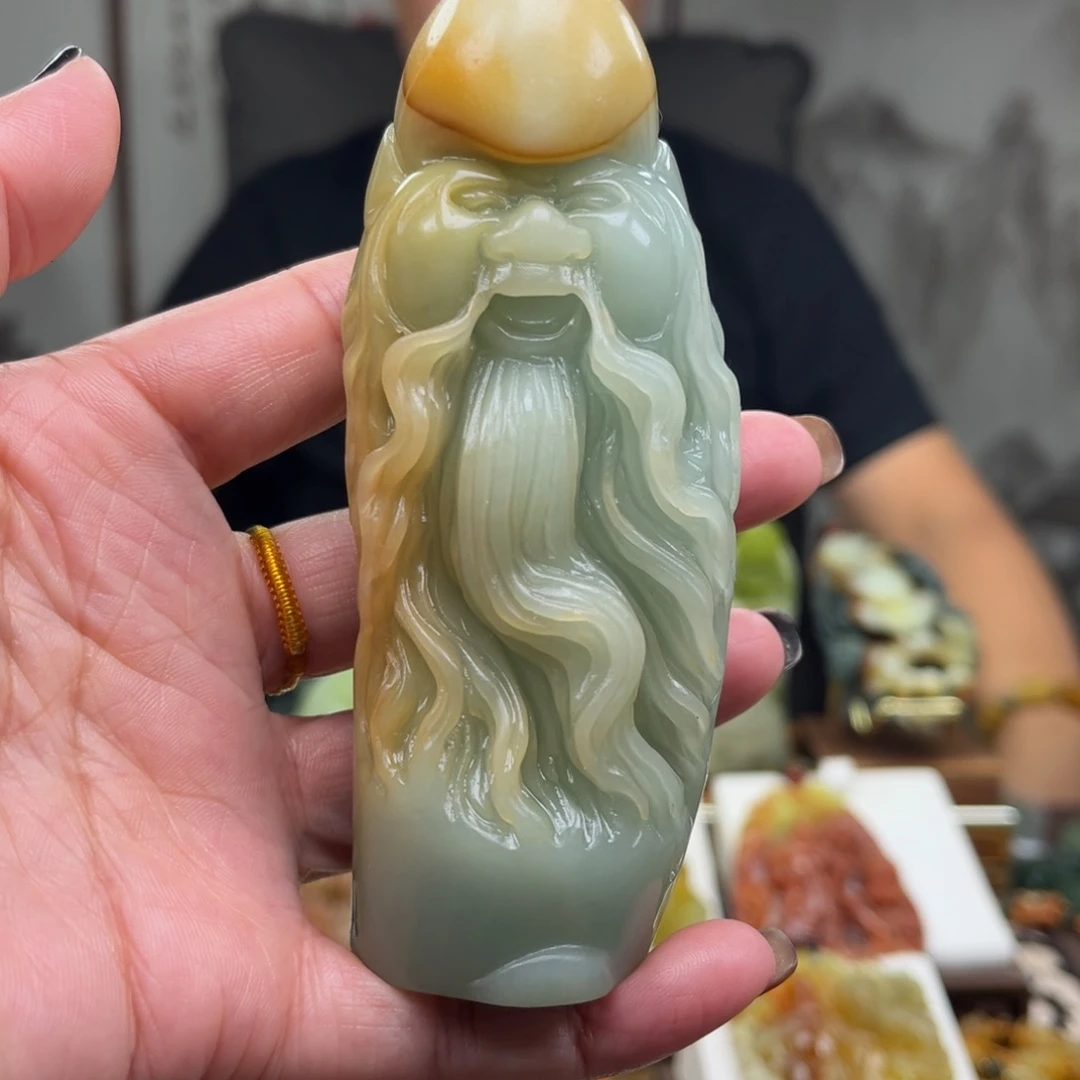 沭***哥岫玉未镶嵌挂件手把件