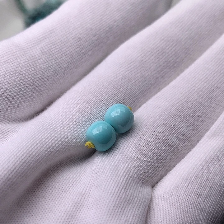 绿松石未镶嵌颈饰卡7.8✖️6.8老型对珠