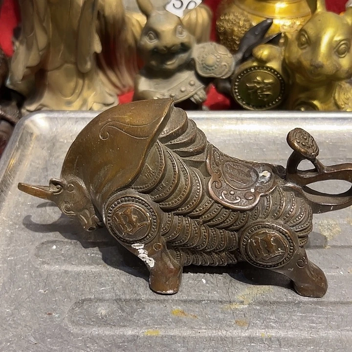 黄铜摆件，文房工艺品摆件