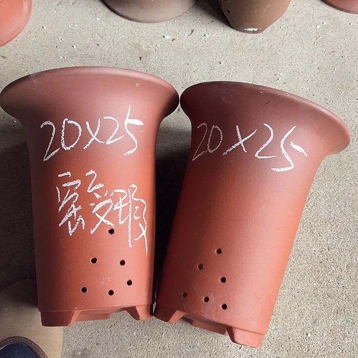 紫砂花盆宜兴紫砂花盆2只