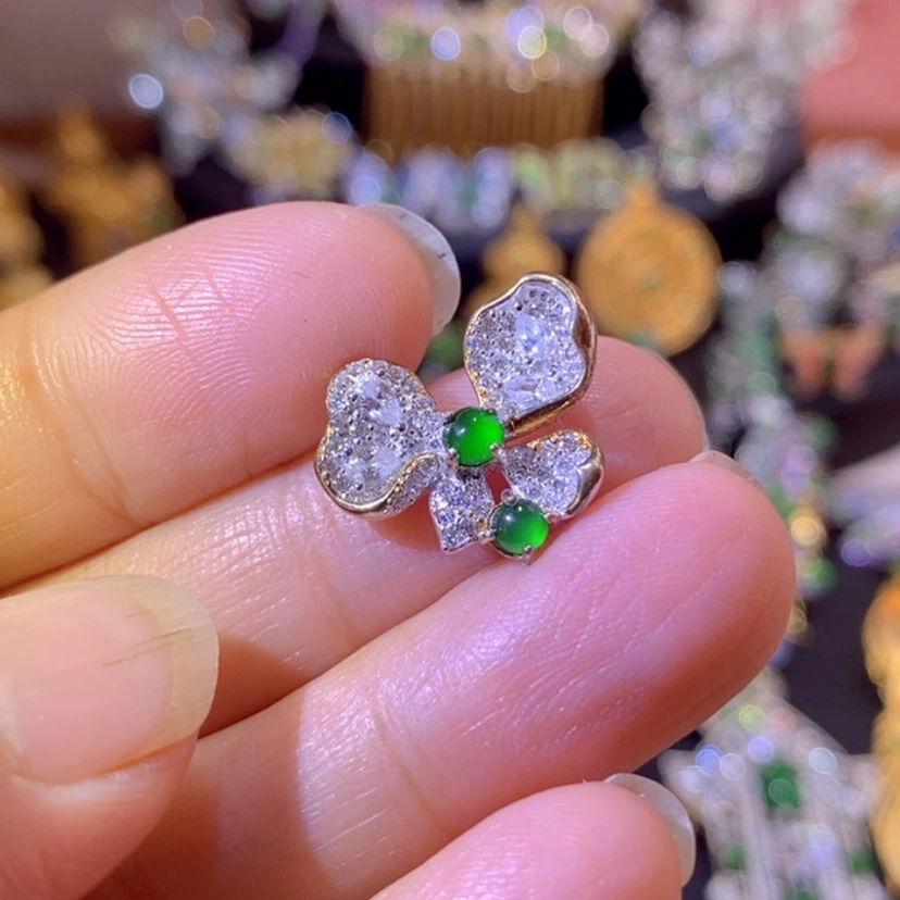 【闪购商品】银S925镶嵌挂件翡翠