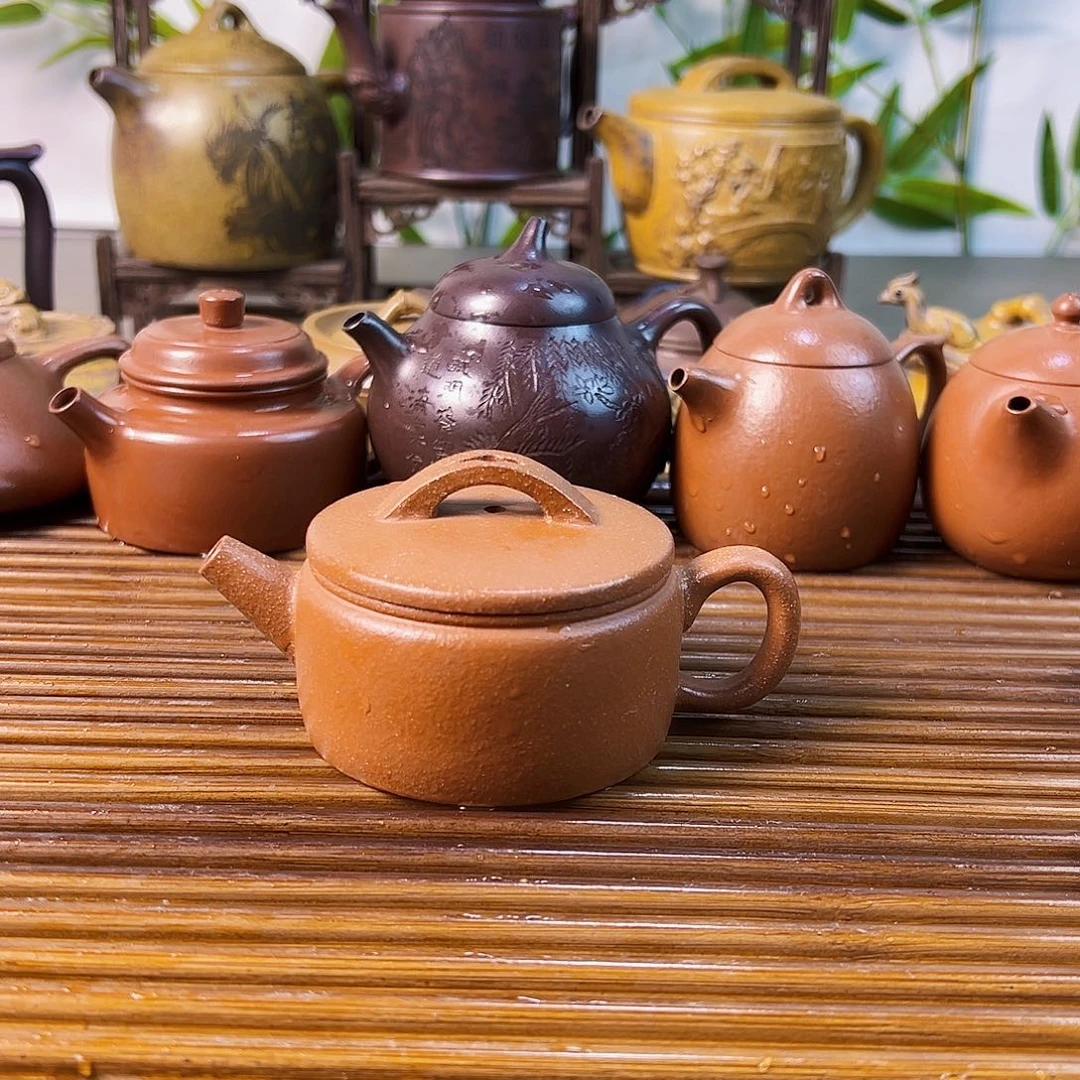 紫砂茶壶吴*子汉瓦降坡100cc