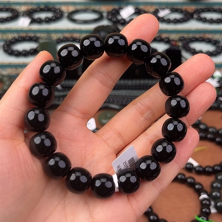 北***苗和田玉（青玉）未镶嵌手链