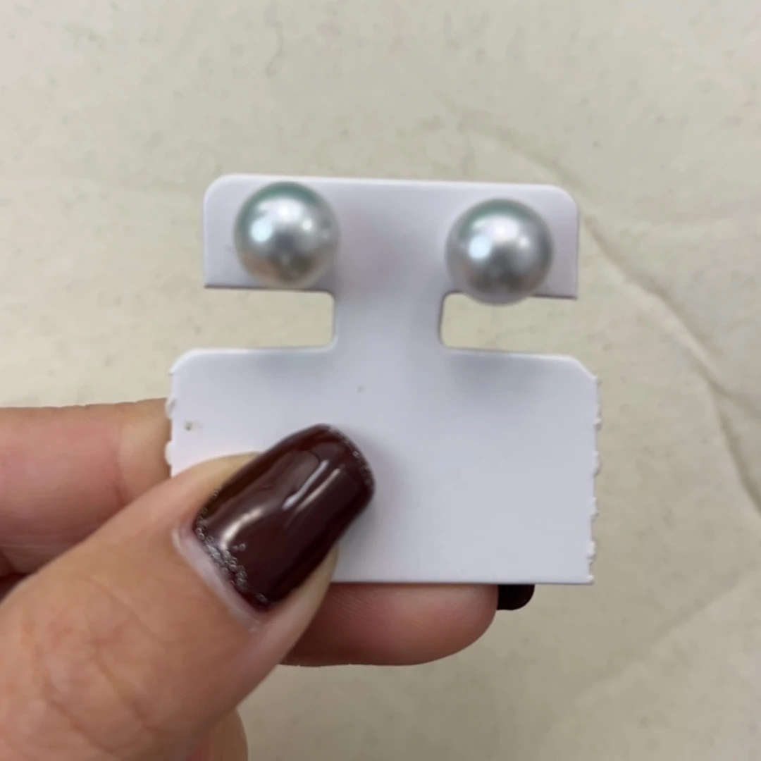 【闪购商品】海水珍珠耳饰18K金镶嵌