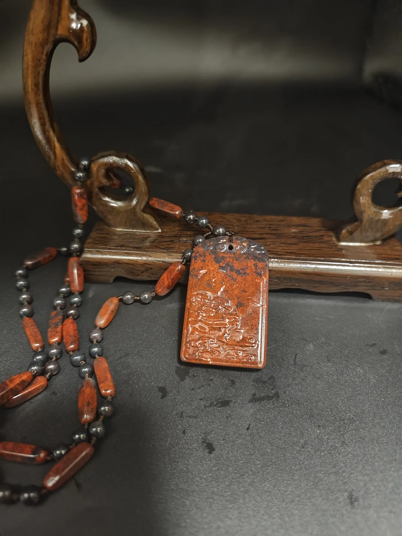 非金属珐琅项链 凤凰山河牌项链