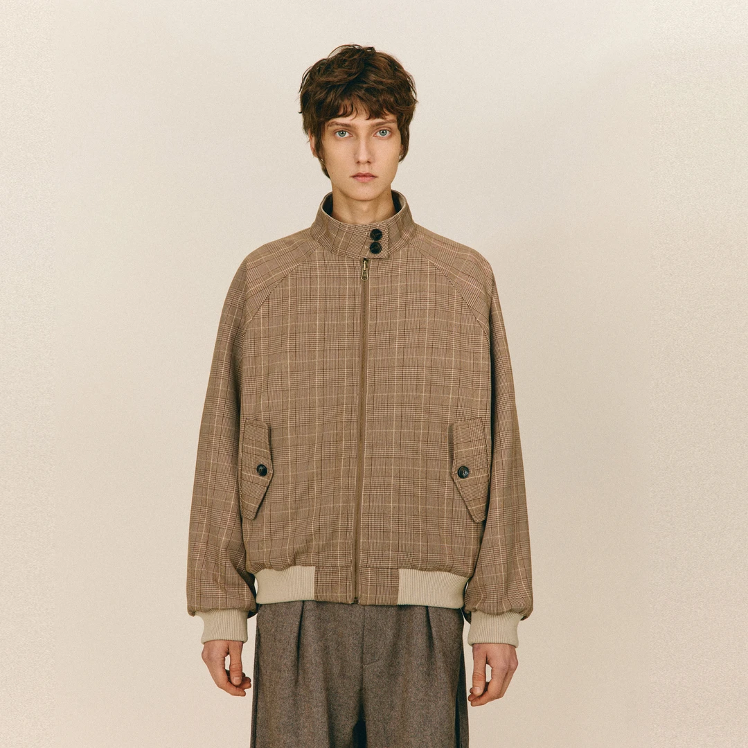 NONRADICAL （NR）「威尔士亲王格」千鸟格（双面穿）春秋季夹克外套男