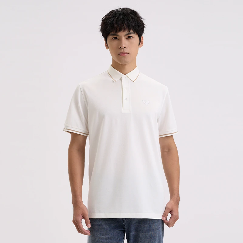 seven7/柒牌男子专柜春夏休闲运动透气短袖POLO衫