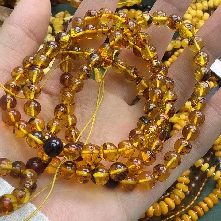 琥珀未镶嵌珠宝奇石