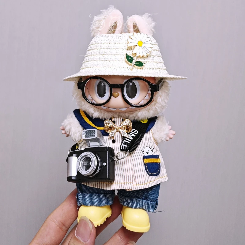 【仅衣服】娃衣裙子草帽鞋子套装拉布布娃衣站立坐坐可爱娃衣