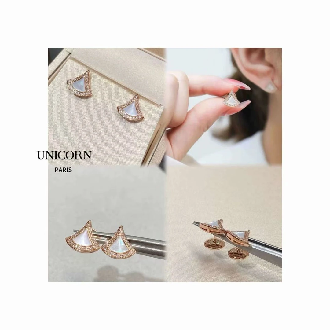 镀K金 925银针 时尚耳钉 ES1509-1