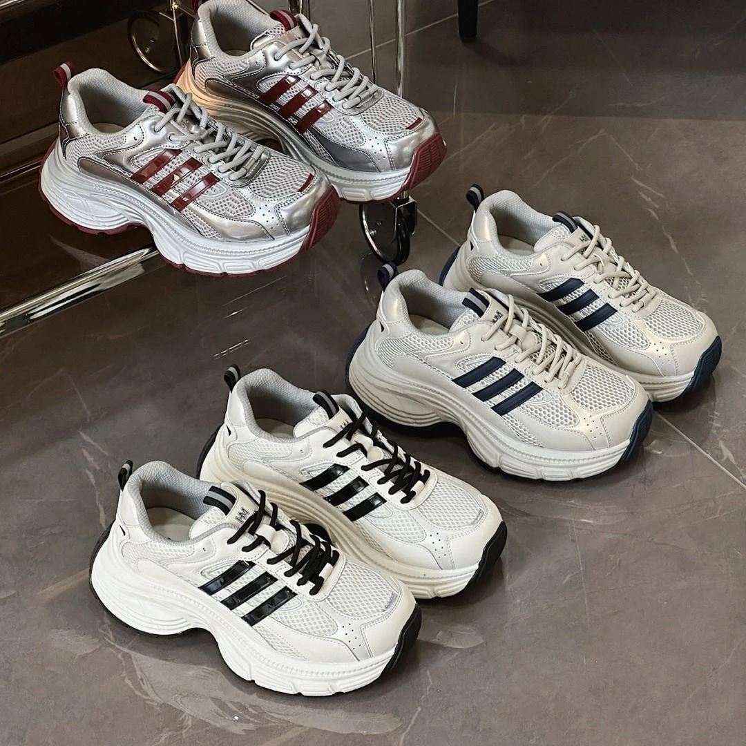 休闲鞋851春季新款防滑耐磨真皮时尚舒适网面运动老爹鞋